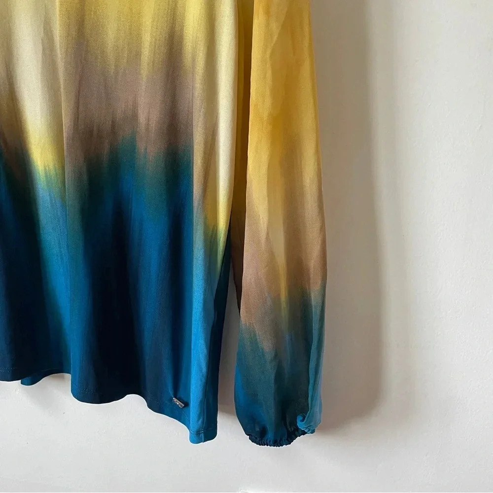 Calvin Klein Colorful Blouse- Size M - Picture 3 of 10